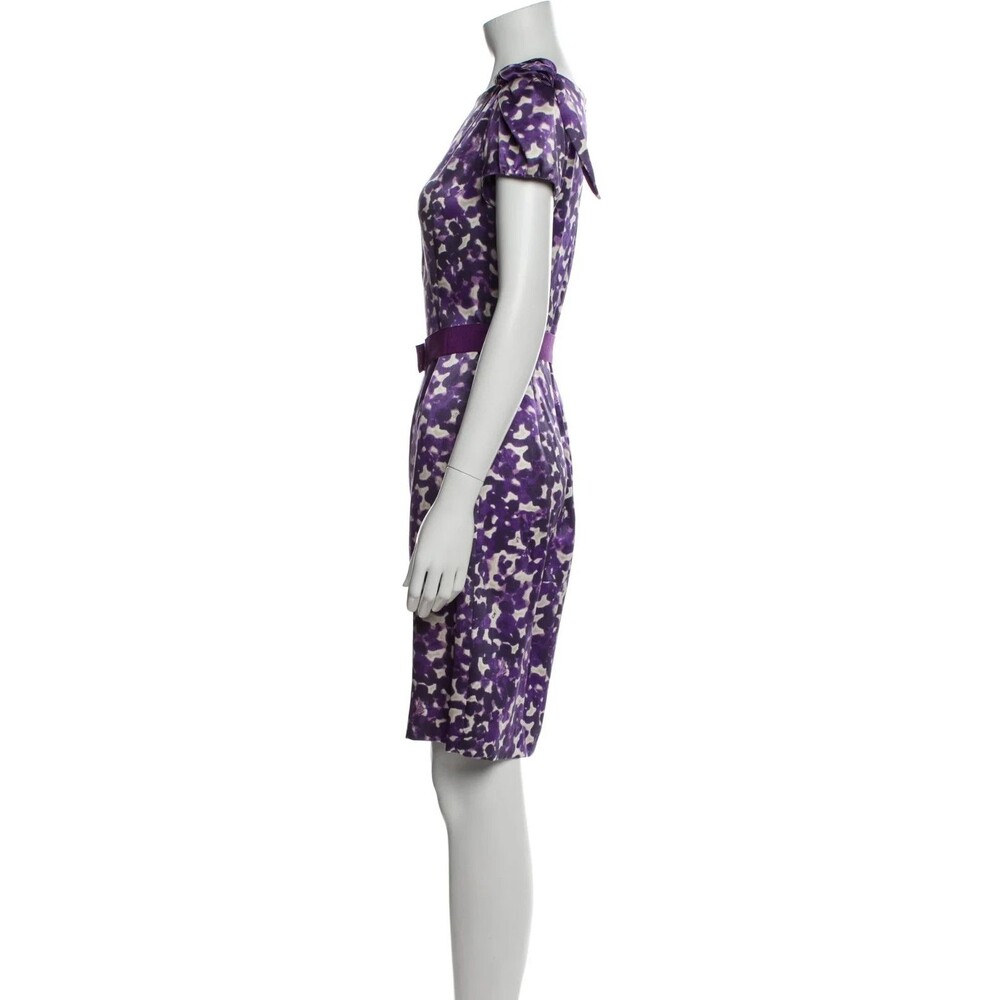 Carolina Herrera Silk Knee-Length Dress Size: S | US 4 - Picture 8 of 9